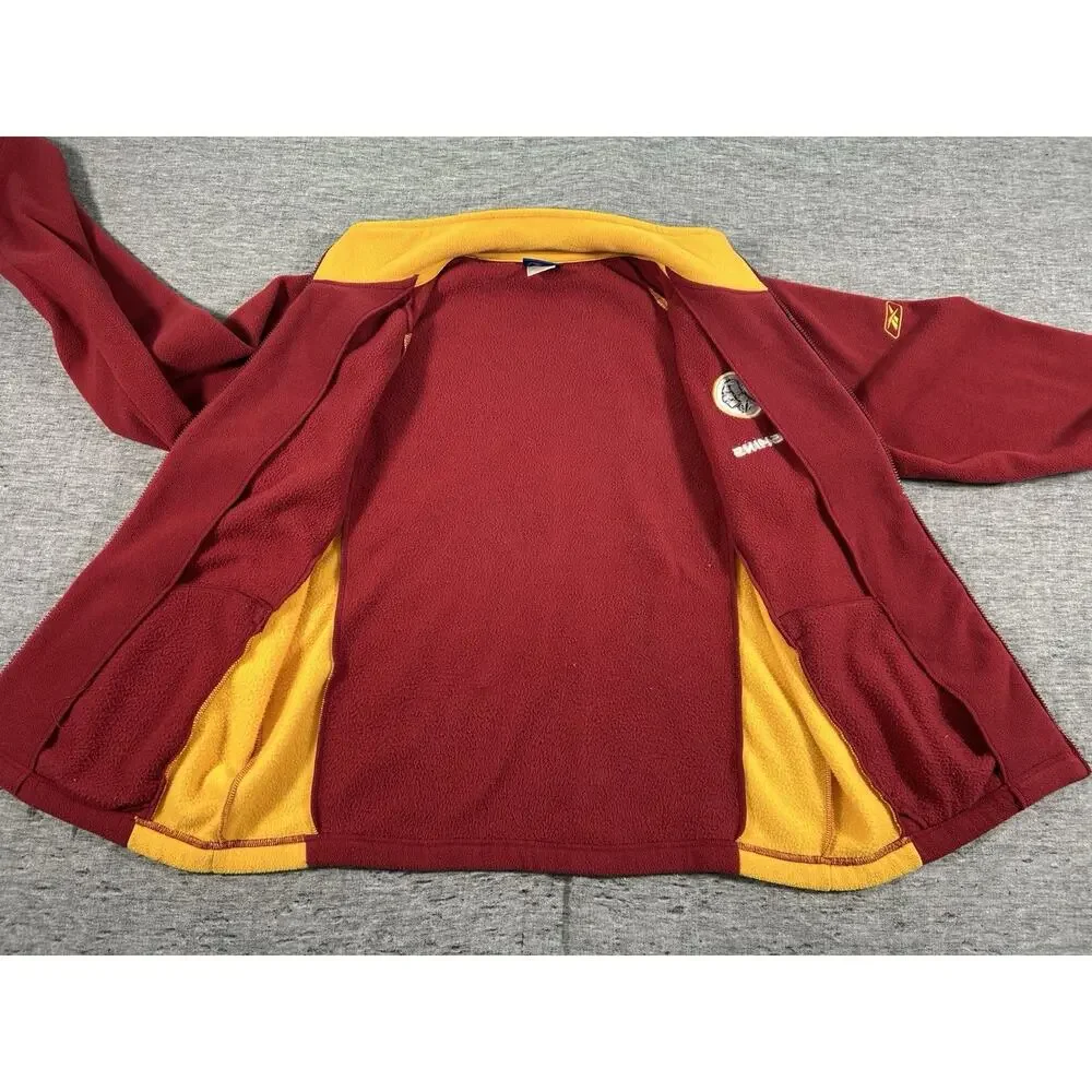 Vintage Reebok NFL Washington Redskins Fleece Jacket Mens Medium Full-Zip